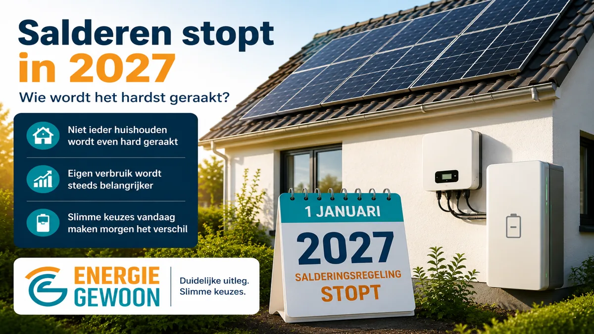 Niet ieder huishouden wordt even hard geraakt als salderen stopt